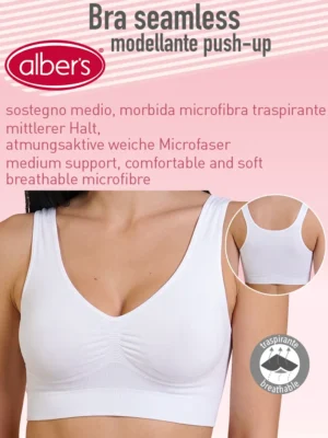 DAMEN BRASSIERE SEAMLESS MICROFASER