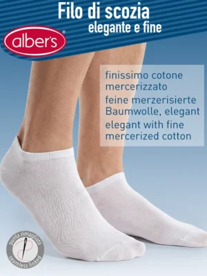 5 PAAR HERREN SNEAKER SOCKE FILO DI SCOZIA